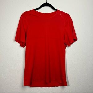 Lululemon Men’s Workout Mesh Reflective Red Tee
